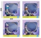 Bransoletka + charmsy 4 rodz 9x9cm