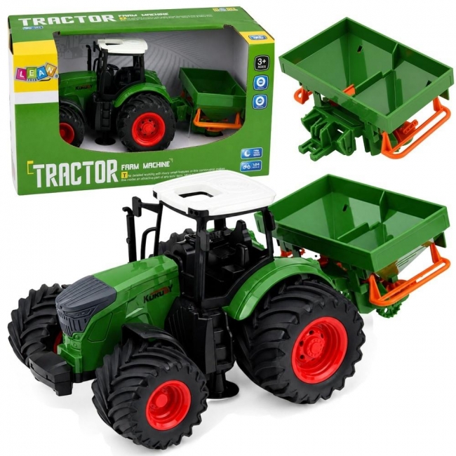 <img src='https://webimage.pl/pics/697/5/d5907990205697.jpg' style='height:440px' /> Traktor z siewnikiem 1:24