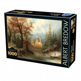 Puzzle 1000: Zimowy krajobraz, Albert Bredow