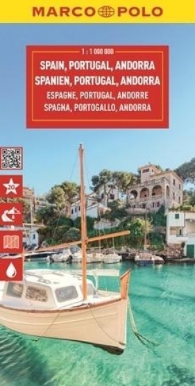 Mapa drogowa Hiszpania, Portugalia 1:1 000 000 - Opracowanie zbiorowe