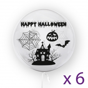 Tuban, balon 45 cm - Happy Halloween (6 sztuk) (TU 3769)