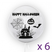 Tuban, balon 45 cm - Happy Halloween (6 sztuk) (TU 3769)