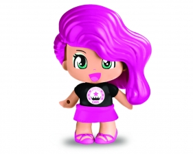 Pinypon City - laleczka Emoji 7cm z akcesoriami - różowe włosy (FPP15575/29921)