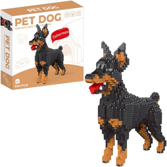 Mini klocki doberman 950el