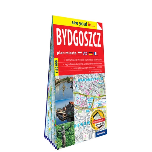 Bydgoszcz; papierowy plan miasta 1:20 000