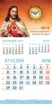 Kalendarz 2018 dwudzielny Duch Święty