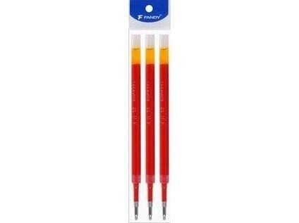 Wkład żelowy F-Vigor 0,5mm czerwony 3szt