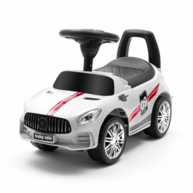 Jeździk dziecięcy z dźwiękiem Racer biały