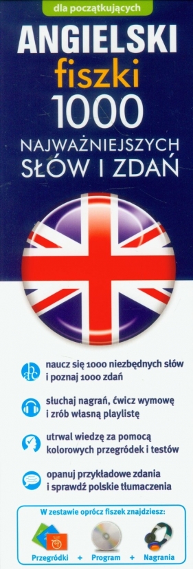 Angielski Fiszki 1000 najważniejszych słów i zdań