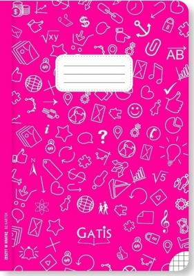 Zeszyt A5 ECO PINK w kratkę 60 kartek 10 sztuk