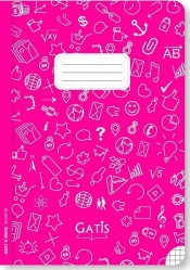 Zeszyt A5 ECO PINK w kratkę 60 kartek 10 sztuk