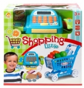 Kasa z akcesoriami i wózkiem