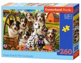 Puzzle 260 Happy Dogs In The Countryside CASTOR