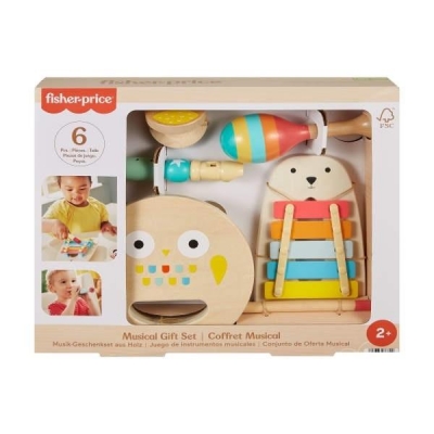 Fisher Price Drewniane instrumenty 6el