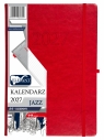 Kalendarz 2027 A4 dzienny Jazz - czerwony