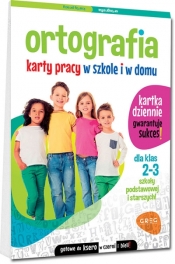 Ortografia. Karty pracy w szkole i w domu - klasy 2-3 (Uszkodzona okładka) - Marta Kurdziel