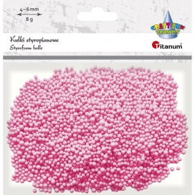Kulki styropianowe 4-6mm/8g - jasnoróżowe (362096)