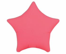 Balon foliowy Gwiazda fluor czerwony 46cm