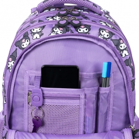 Plecak 4 komorowy 16" - Kuromi Violet