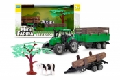 Mini farma traktor z przyczepą