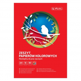 Zeszyt papierów kolorowych A4/10k (9583709)
