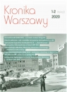 Kronika Warszawy 1-2 (161-162)/2020 praca zbiorowa