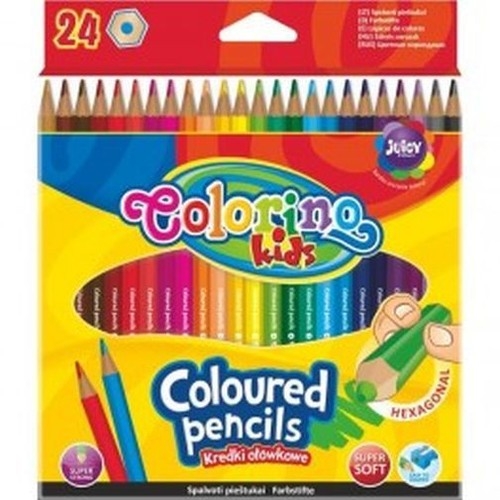 Kredki ołówkowe heksagonalne Colorino Kids, 24 kolory (14700PTR)