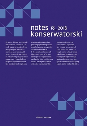 Notes konserwatorski Tom 18