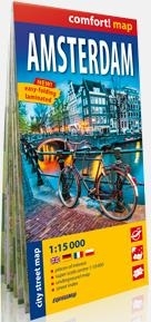 Amsterdam city street map 1:15000 laminat