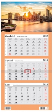 Kalendarz 2023 Trójdzielny LUX Nowy Jork