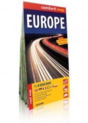 Europa / Europe laminowana mapa samochodowa 1:4 000 000 - Opracowanie zbiorowe