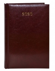 Kalendarz 2020 książkowy - terminarz B6 dzienny brązowy