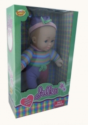 Lalka Julka 22 cm w paski - <br />