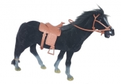 Koń figurka 30 cm czarna - <br />