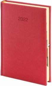 Kalendarz 2022 B5 Vivella tygodniowy Czerwony