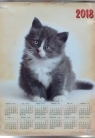 Kalendarz plakatowy mały Kot 2018