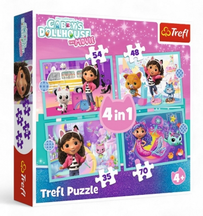 Puzzle 4w1 Wielka przygoda Gabi