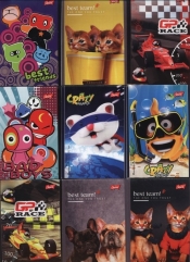 Notatnik A7 w kratkę 50 kartek 30 sztuk mix - <br />