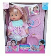Lalka bobas Bonnie 30cm z akcesoriami różowa sukienka - <br />