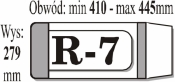 IKS, Okładka książkowa regulowana R-7, 1 szt. (mix kolorów)