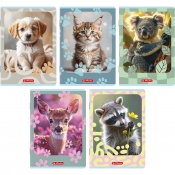 Zeszyt Herlitz Standard Animals A5/16k kratka, 1 szt