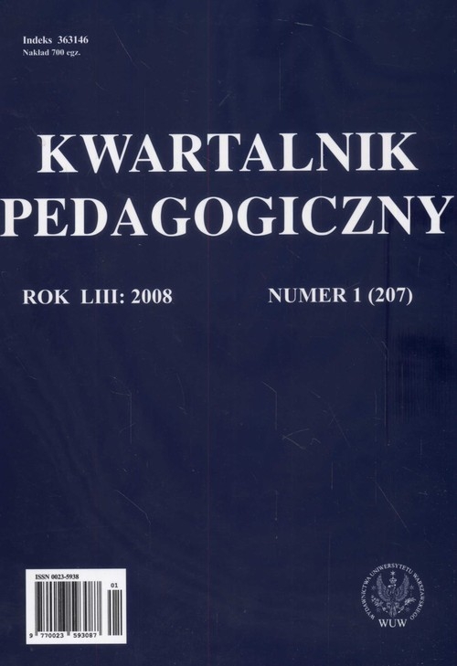 Kwartalnik pedagogiczny nr 1/2008