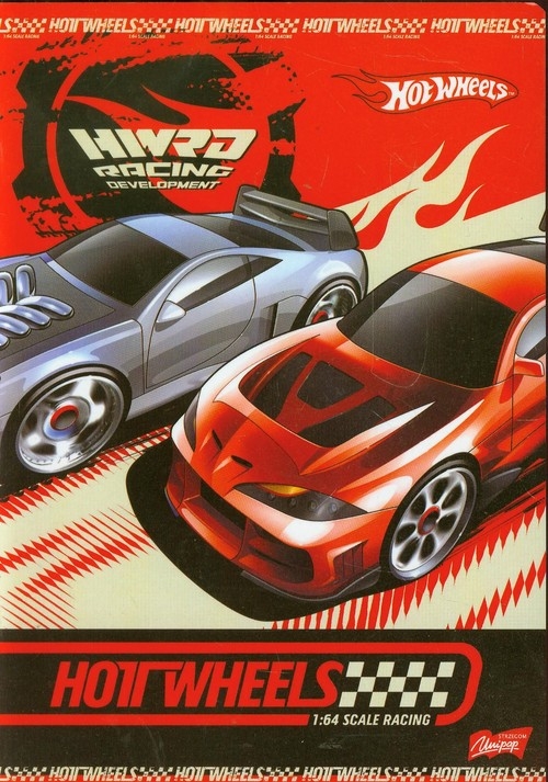 Zeszyt A5 Hot Wheels gładki 16 kartek czerwony