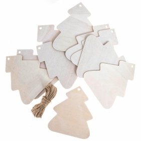 Drewniane zawieszki Boże Narodzenie 10szt