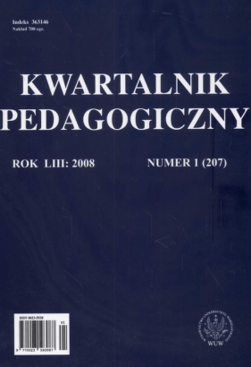 Kwartalnik pedagogiczny nr 1/2008 - <br />