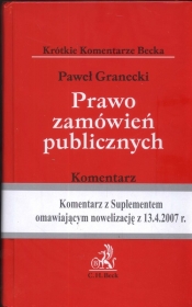 Prawo zamówień publicznych komentarz / Suplement