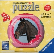Puzzle 3D Konie sportowe 54 żółty - <br />