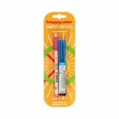 Długopis usuwalny Buźki 0,5mm niebieski + wkłady