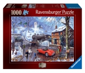 Ravensburger, Puzzle 1000: Zimowy dworzec (12001270)