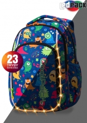 Coolpack - Strike S - Plecak szkolny - Led Funny Monsters (A18206)